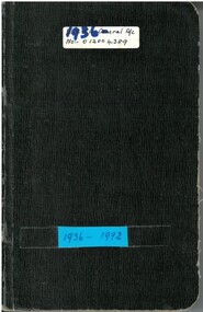 Book - BMTA COLLECTION: ACCOUNT BOOK, 1936 - 1992