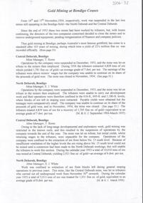Document - CENTRAL DEBORAH GOLD MINE GOLD MINING AT BENDIGO CEASES