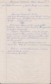 Document - CENTRAL DEBORAH GOLD MINE: HISTORY OF CENTRAL DEBORAH