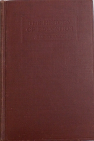 Book - THE HISTORY OF EDUCATION, 1920