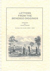 Book - LETTERS FROM THE BENDIGO DIGGINGS