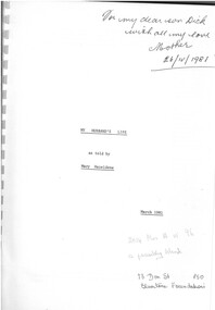 Book - MY HUSBAND'S LIFE - AS TOLD BY MARY HAZELDENE, 1981