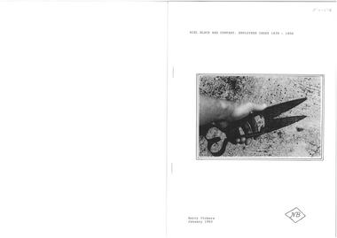 Book - A BAND OF GYPSIES EMPLOYEES INDEX 1839 - 1850, January 1993