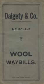 Document - ABBOTT COLLECTION: WOOL WAYBILLS, 1927