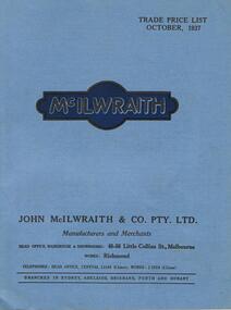 Document - ABBOTT COLLECTION: TRADE CATALOGUE, 1937