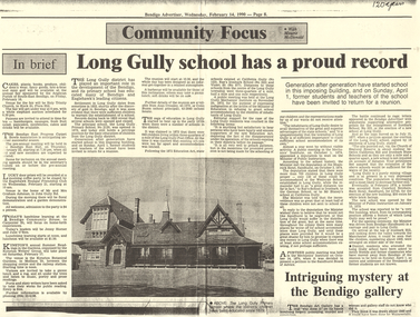 Document - LONG GULLY HISTORY GROUP COLLECTION: LONG GULLY SCHOOL HAS A PROUD RECORD