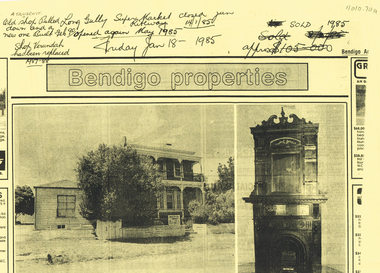 Document - LONG GULLY HISTORY GROUP COLLECTION: A VICTORIAN DREAM HOME