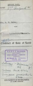 Document - H.A. & S.R. WILKINSON COLLECTION: CONDITION OF SALE