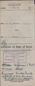 Document - H.A. & S.R WILKINSON COLLECTION: CONDITION OF SALE