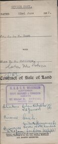 Document - H.A. & S.R. WILKINSON COLLECTION: CONDITION OF SALE
