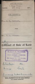 Document - H.A. & S.R. WILKINSON COLLECTION: CONDITION OF SALE