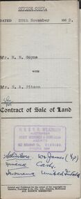 Document - H.A. & S.R. WILKINSON COLLECTION: CONDITION OF SALE