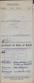 Document - H.A. & S.R. WILKINSON COLLECTION: CONDITION OF SALE