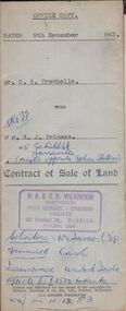 Document - H.A. & S.R. WILKINSON COLLECTION: CONDITION OF SALE