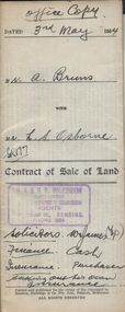Document - H.A. & S.R. WILKINSON COLLECTION: CONDITION OF SALE