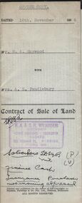 Document - H.A. & S.R. WILKINSON COLLECTION: CONDITION OF SALE