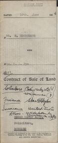 Document - H.A. & S.R. WILKINSON COLLECTION: CONDITION OF SALE