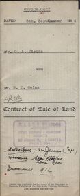 Document - H.A. & S.R. WILKINSON COLLECTION: CONDITION OF SALE
