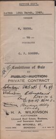 Document - H.A. & S.R. WILKINSON COLLECTION: CONDITION OF SALE