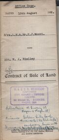 Document - H.A. & S.R. WILKINSON COLLECTION: CONDITION OF SALE