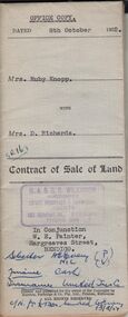 Document - H.A. & S.R. WILKINSON COLLECTION: CONDITION OF SALE