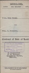 Document - H.A. & S.R. WILKINSON COLLECTION: CONDITION OF SALE
