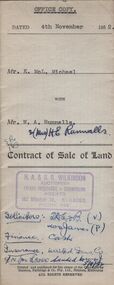Document - H.A. & S.R. WILKINSON COLLECTION: CONDITION OF SALE