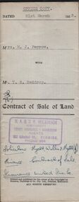 Document - H.A. & S.R. WILKINSON COLLECTION: CONDITION OF SALE
