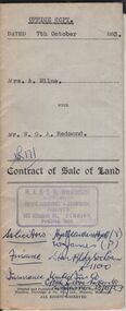 Document - H.A. & S.R. WILKINSON COLLECTION: CONDITION OF SALE