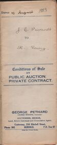 Document - H.A. & S.R. WILKINSON COLLECTION: CONDITION OF SALE