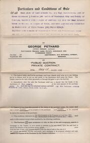 Document - H.A. & S.R. WILKINSON COLLECTION: CONDITION OF SALE