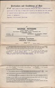 Document - H.A. & S.R. WILKINSON COLLECTION: CONDITION OF SALE