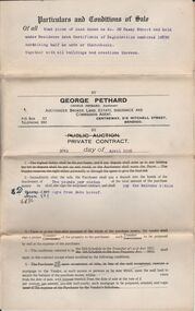 Document - H.A. & S.R. WILKINSON COLLECTION: CONDITION OF SALE