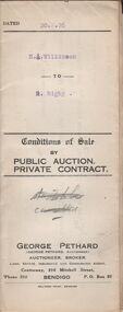 Document - H.A. & S.R. WILKINSON COLLECTION: CONDITION OF SALE