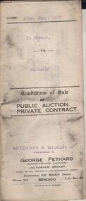 Document - H.A. & S.R. WILKINSON COLLECTION: CONDITION OF SALE