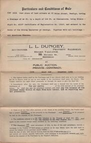 Document - H.A. & S.R. WILKINSON COLLECTION: CONDITION OF SALE