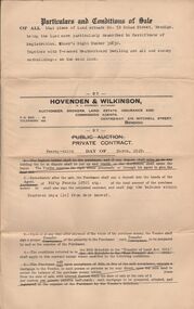 Document - H.A. & S.R. WILKINSON COLLECTION: CONDITIONS OF SALE