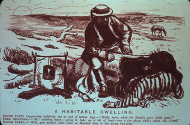 Slide - DIGGERS & MINING. LIFE OF THE SELECTORS, c1874