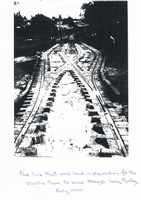 Photograph - LONG GULLY HISTORY GROUP COLLECTION: TRAM TRACKS IN LONG GULLY