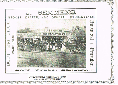 Photograph - LONG GULLY HISTORY GROUP COLLECTION: J SEMMENS GENERAL STORE