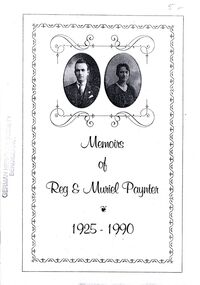 Book - STRAUCH COLLECTION: MEMOIRS OF REG & MURIEL PAYNTER