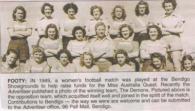 Newspaper - JENNY FOLEY COLLECTION: FOOTY