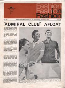 Magazine - HANRO COLLECTION: JOHN BROWN FASHION NEWS LETTER VOL 1NO. 2, April 1968