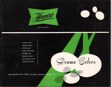 Magazine - HANRO COLLECTION: HANRO SPRING SUMMER CATALOGUE LINGERIE 1963, 1963