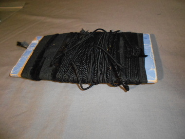 Ephemera - CARD WITH ASSORTED BRAIDS AND ELASTIC, 1950s