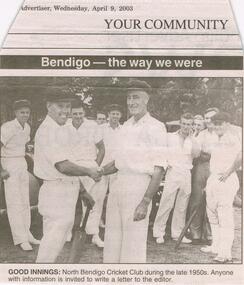 Newspaper - JENNY FOLEY COLLECTION: GOOD INNINGS
