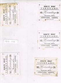 Ephemera - HARRIS COLLECTION: WINE LABELS