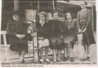 Newspaper - JENNY FOLEY COLLECTION: BENDIGO GOLF