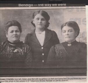 Newspaper - JENNY FOLEY COLLECTION: FAMILY FACES