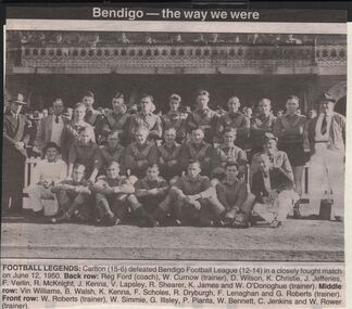 Newspaper - JENNY FOLEY COLLECTION: FOOTBALL LEGENDS